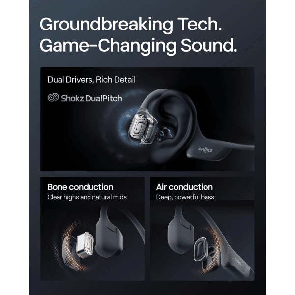 SHOKZ OpenRun Pro 2 Bone Conduction Sports Headphones view 3