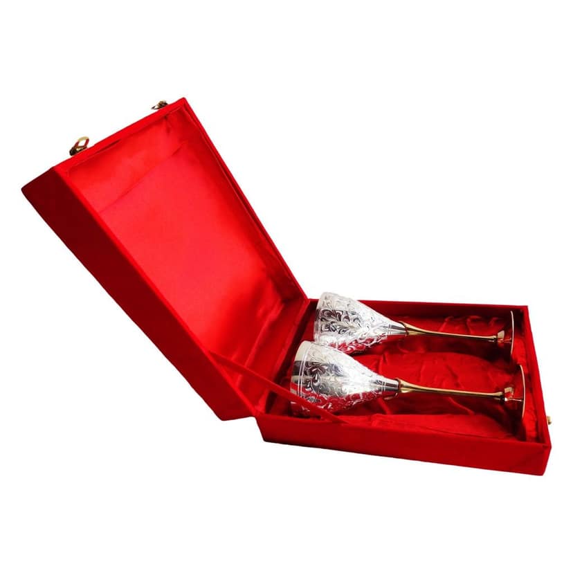 Goblet 2 Pcs. Pakij With Silver Finish (BMAS078) view 4