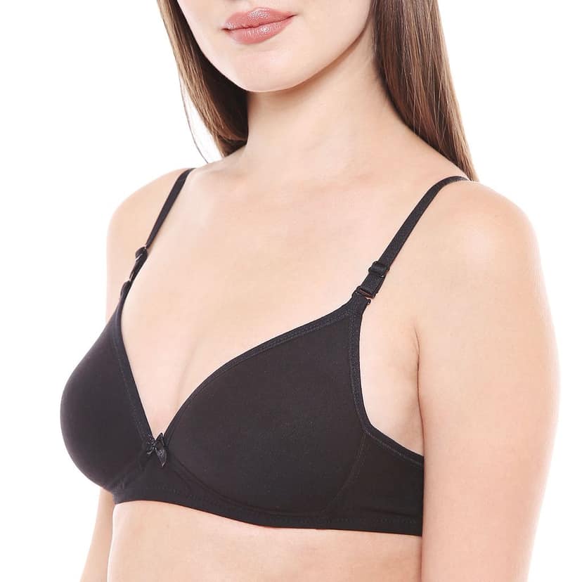 Bodycare Polycotton Padded Non wired Tshirt Bra-Pack of 3 view 6