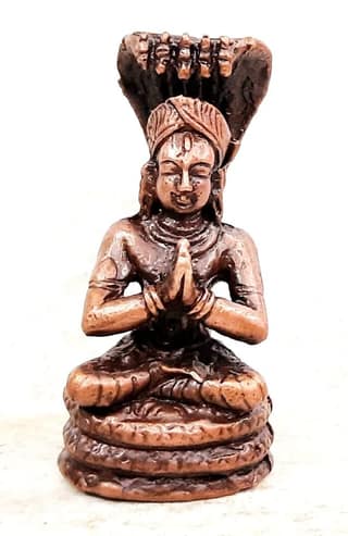 Searchers Paradise - Copper Idols Manavala Mahamuni,1.8 inches, Copper Handmade 50 Grams, Patina Antique Finish, Pack of 1 Piece