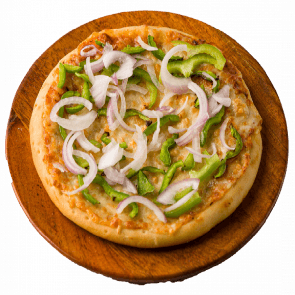Onion & capsicum pizza