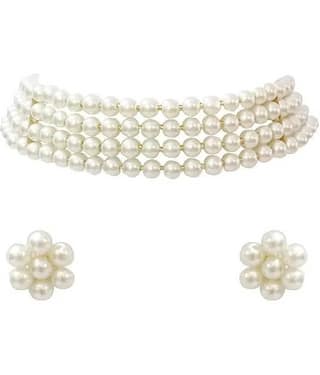 Samridhi DC Silver Alloy Necklace Set ( Pack of 1 )