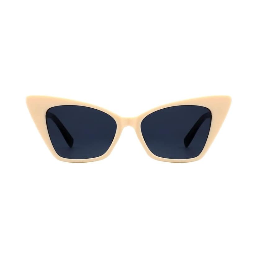 4Flaunt Full Rim Stylish, Latest & Trending Vintage Retro Cat Eye Fame Series Sunglasses For Women | 100% UV400 Protected | Medium (51-17-145 mm) | 4FS03 (C3 - Peachy) view 2