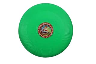 LAURIS Frisbee Flying Disc Toy for Kids/Dogs Unbreakable Soft Flexible Virgin Plastic | Colour green Diameter 23 Centimeters