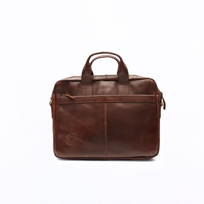 Genuine Leather Single Compartment Laptop Bag | Brown color | Carry wherever you go