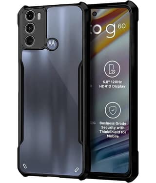 ZAMN Shock Proof Case Compatible For Polycarbonate Motorola Moto G60 ( )