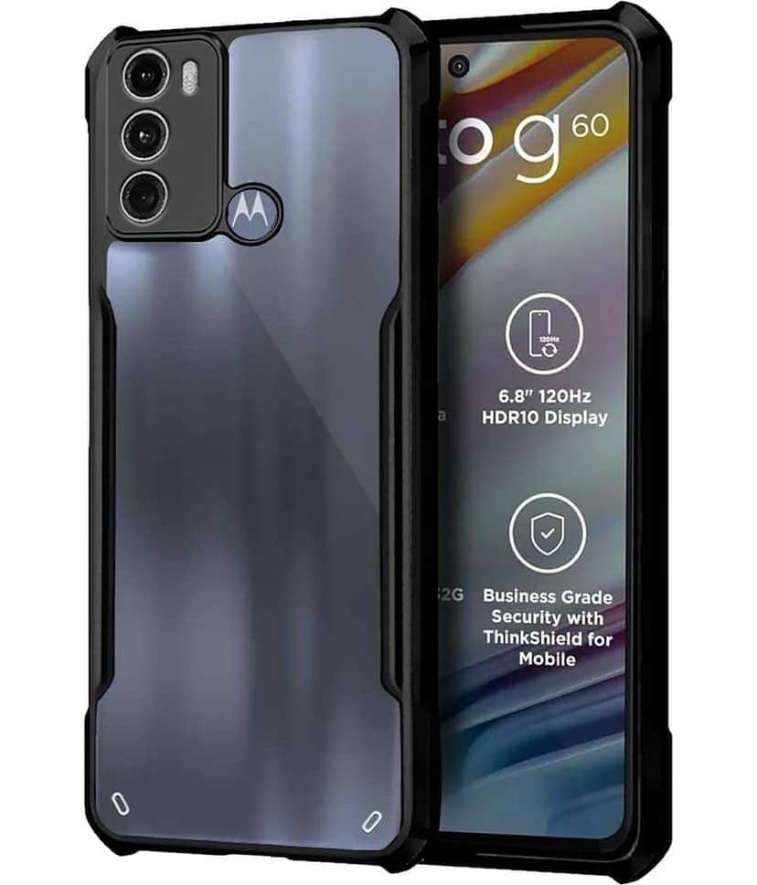 ZAMN Shock Proof Case Compatible For Polycarbonate Motorola Moto G60 ( )