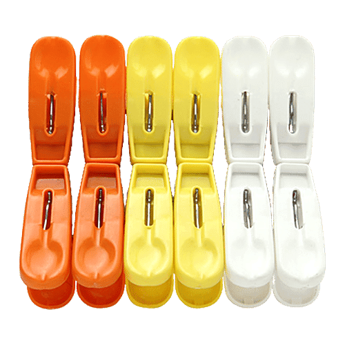 Mr. Boss Opal Pearl Plastic Clip/ Cloth clip, 12 pcs