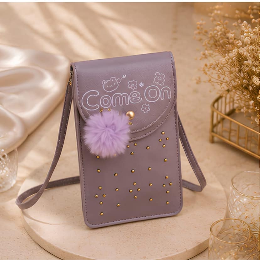 Midnight Charm Embellished Mobile Sling Bag view 3