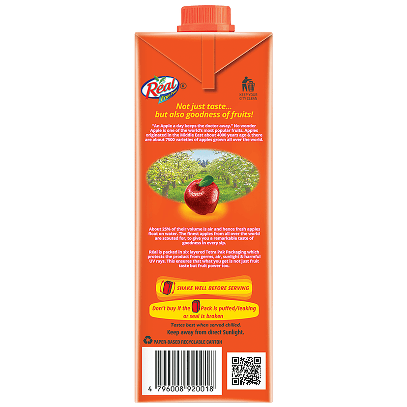 Real Fruit Power Juice - Apple, 1 L view 2