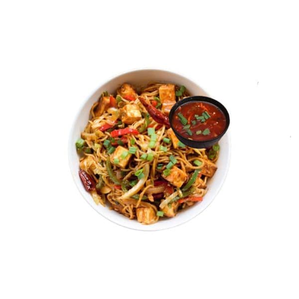 Veg Korean Noodles with Gravy Half
