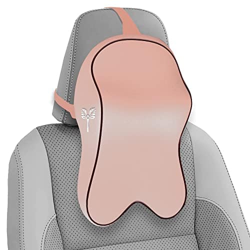 Grin Health Orthopedic Car Neck Rest Pillow -Large Plus | Extra Deep Car Seat Neck Support Head Rest Cushion for Long Drives & Neck Relief | Memory Foam Neck Pillow for Car & Office (Beige) Grin Health Orthopedic Car Neck Rest Pillow -Large Plus | Extra view 2