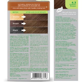 Nisha Creme Hair Colour 4.3 GOLDEN BROWN , GOLDEN BROWN 4.3 view 2