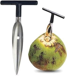 Styxon/Stainless Steel Coconut Opener Tool, Coconut Driller, Coconut Opener Machine, Opener Knife, Coconut Water Opener-(6.4 X 3.2 X 0.9 in) (Pack- 1)