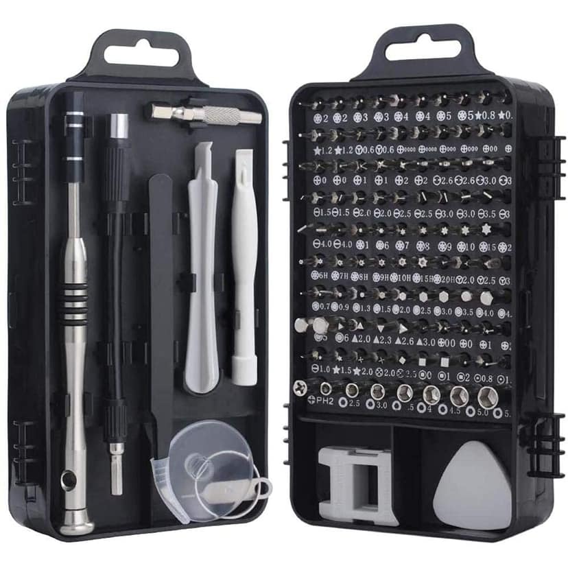 115-in-1 Precision Screwdriver Set | Professional Magnetic Wrench Bits Repair Tool Kit with Portable Case for Electronics, Mobile, Laptop, PC, Watch, Game Console & DIY Household Repairs (Black)