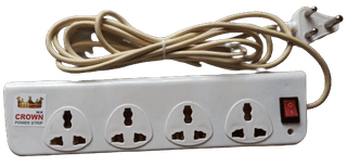 4 Socket Extension Box with 18ft Wire
