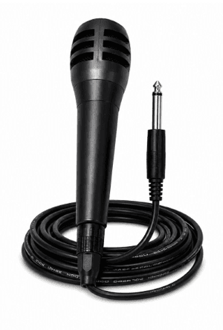 Mick Professional Wired Dynamic Microphone with 6.35mm Plug, Cardioid Polar Pattern, Clear Vocal Sound for Karaoke, Singing, Live Performance, Podcasting, Speeches & Public Address Systems