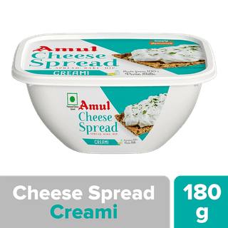 Amul Processed Cheese Spread - Creami, Made From 100% Pure Milk, 180 G Tub