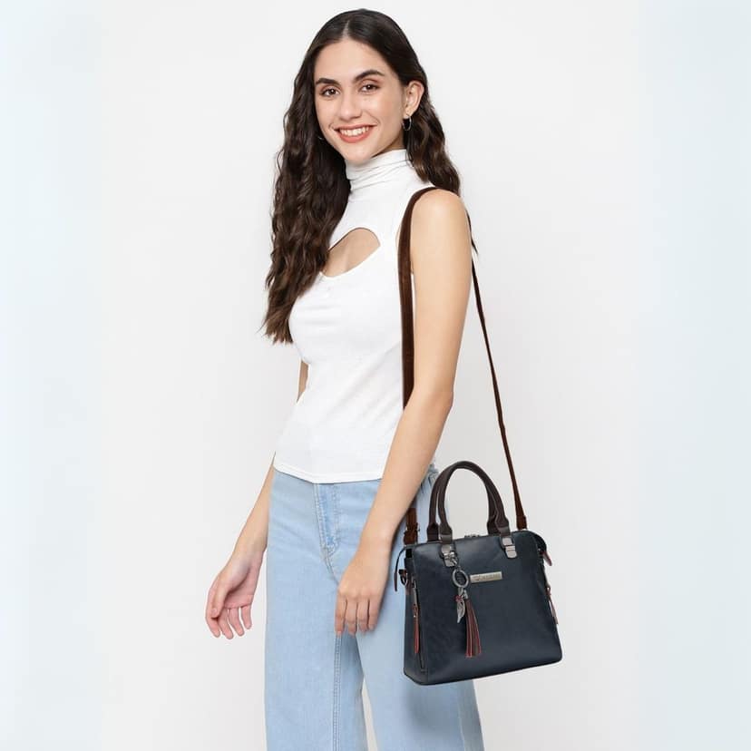 VISMIINTREND Stylish Sling Bag | Pu Leather Crossbody Satchel Bag | Women Handbag for Office | Travel | Daily Use | Detachable Adjustable Strap view 3