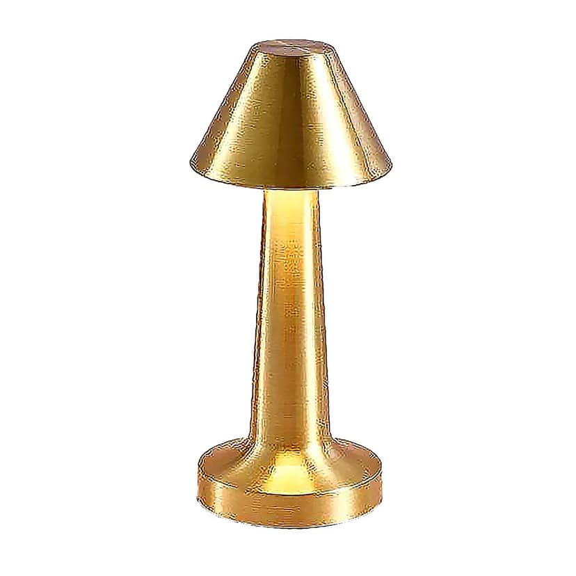 LED LampTouch Control Decorative Desk Lamp, Portable Metal LED Table Lamp, USB Rechargeable, 3 Color, 3 Levels Brightness, Dimmable Eye Protection Modern Lamp for Home Decor Party Kids Room Bedroom (1 Pc) view 2