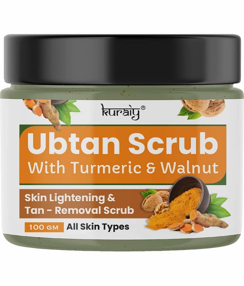 KURAIY Ubtan Skin Whitening & Tan Removal Face Scrub Suitable for All Skin Types 100g (Pack Of 2) view 2