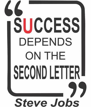 Asmi Collection Self Adhesive Steve Jobs Motivational Quotes Wall Sticker ( 52 x 40 cms )