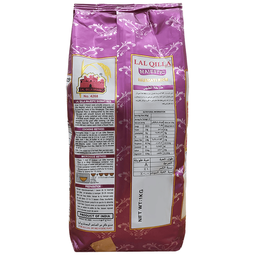 Lal Qilla Majestic Basmati Rice, 1 Kg view 2