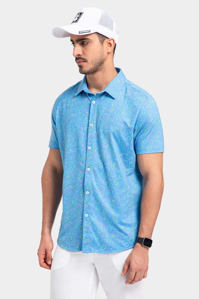 AH Pro Fruit Slash Sea Blue X-Men Shirt view 4