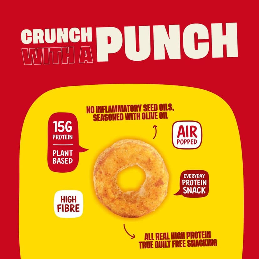 Insane Fit Protein Puffs | Lemon Achari 60g x 4 | Plant Protein | Roasted | Probiotics & Fibre | No Vegetable Oil view 3