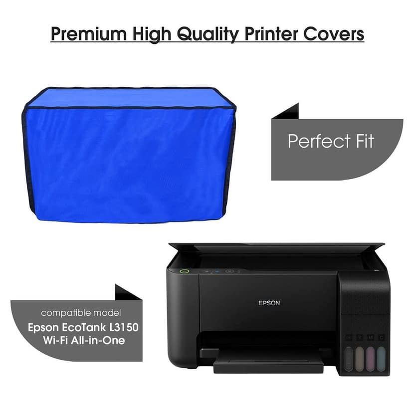 Palap Super Premium Dust Proof Printer Cover for Epson EcoTank L3150 Wi-Fi All-in-One, Blue view 2