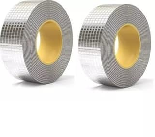 Self-Adhesive Insulation Resistant High Temperature Heat Reflective Aluminium Foil Tape (Pack of 2)