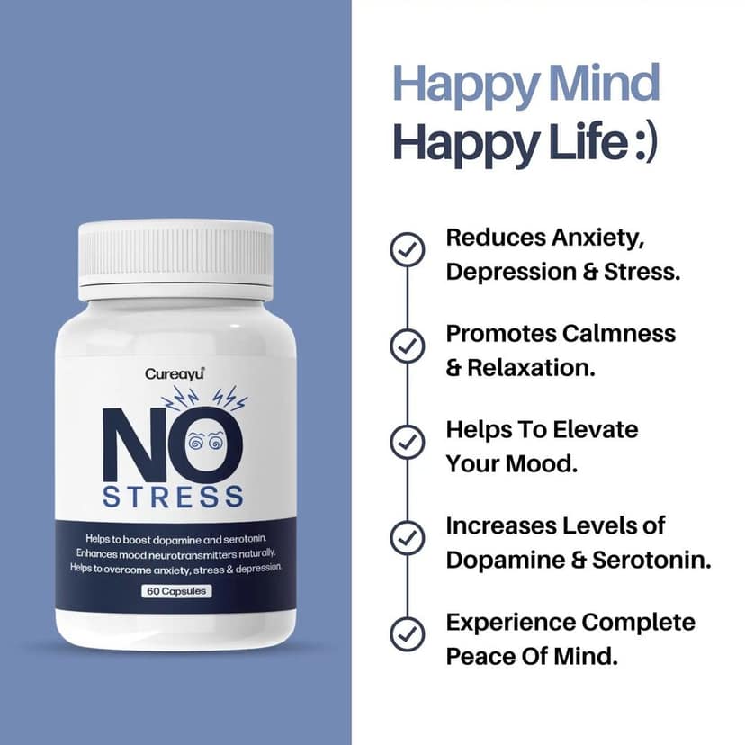 No Stress Capsules | With Shankhpushpi | Natural Stress Reliever view 3