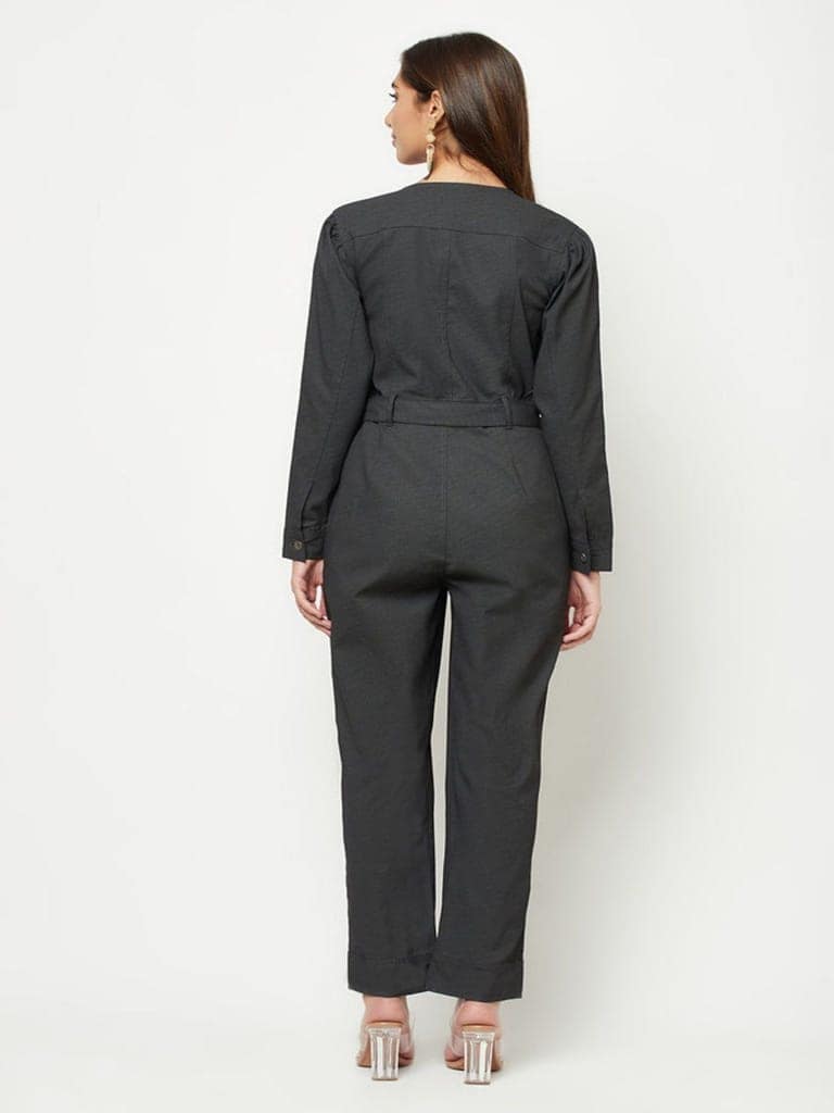 Black Txt Jumpsuit view 7