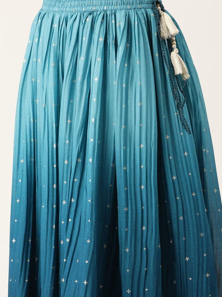 Embroidered Sequinned Ready to Wear Lehenga & Blouse With Dupatta view 8