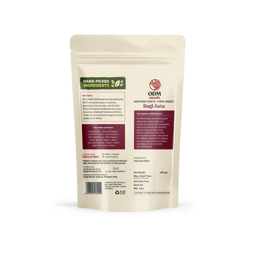 ODM Masala Ragi Atta (Finger Millet Flour) - Wholesome Millet Flour view 2