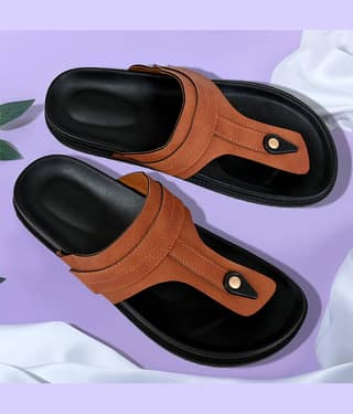 Altek Brown Men's Thong Flip Flop