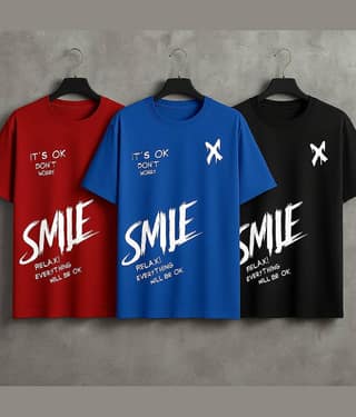 ELBATROSS Men Polyester Slim Fit Printed T-Shirt ( Multicolor5 )