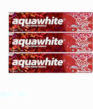 aquawhite Whitening Toothpaste Gel Pack of 3