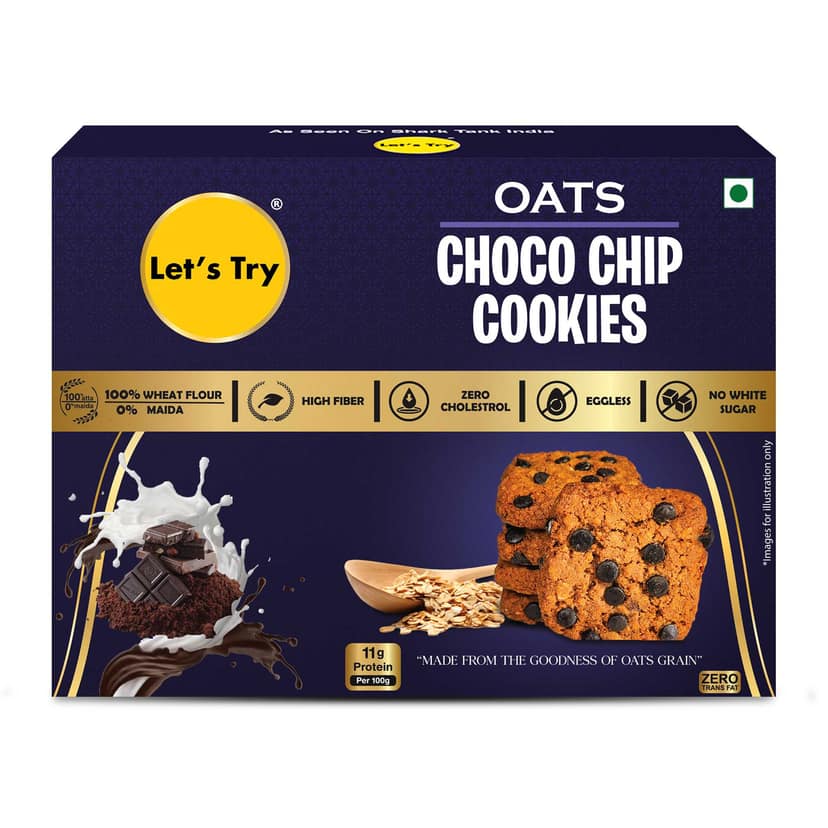 Let's Try Oats Choco Chips - 113g