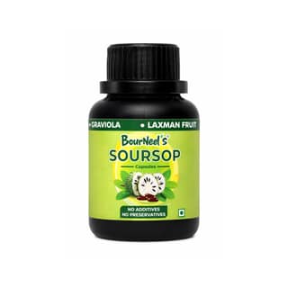 BourNeel's® Soursop Capsules - 60 Capsules | Dietary Health Supplement | No Preservatives | No Additives Soursop Graviola Laxman Phal |