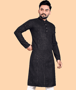 YUG ART - Red Cotton Men's Regular Kurta ( Pack of 1 )