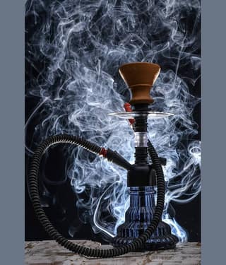 Fashion Bizz Black Color 9 inch Glass Hookah