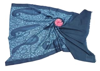 COTTAGE Traditional Pure Wool Stole Ruffle Eri, Handmade Soft Wool Unisex Stoles Stole/Shawl for Women and Men (28x80 Inch_Multicolor)