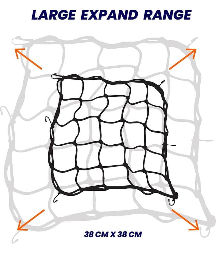 Grand Pitstop Cargo Net (38X38Cm) - 1Pc - Black view 2