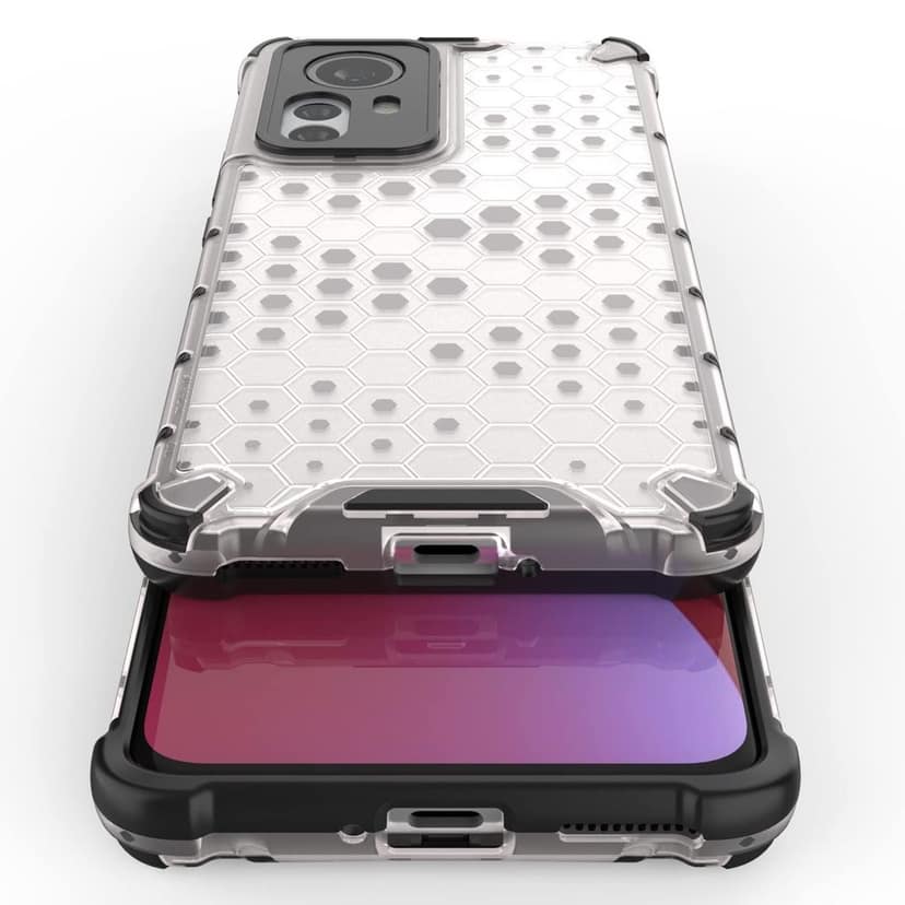 Faircost Polycarbonate For Xiaomi Mi 12 Pro Hybrid Shockproof Back Cover Hard Outside Soft Inside- (Polycabonate::Transparent) view 5