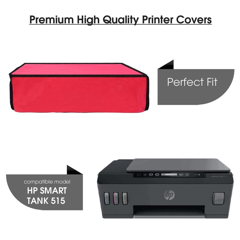 Palap Super Premium Dust Proof Printer Cover for HP Smart Tank 515 (Red, 49.7 x 42.3 x 20.8 cm) view 2