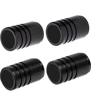 SIAGO Tyre Valve Caps Plain Set of 4