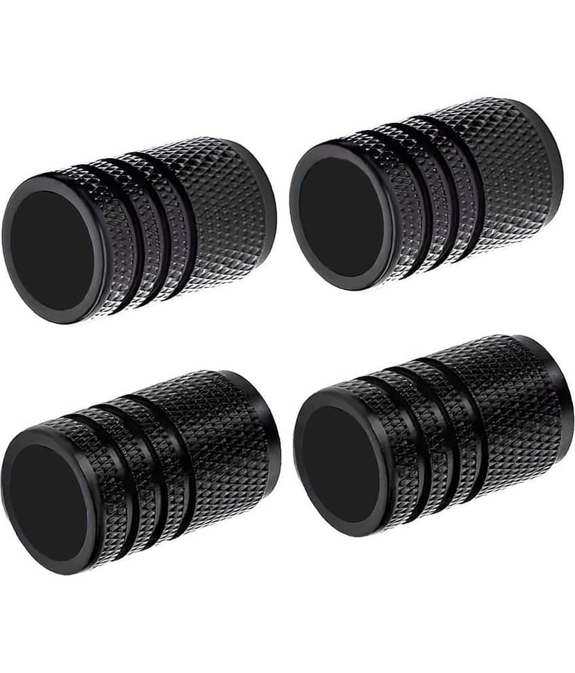 SIAGO Tyre Valve Caps Plain Set of 4