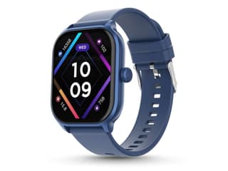 Pebble Neo Smart watch 1.99" True HD Display, BT Calling, Heart Rate Monitoring, Rotating Crown, Light Weight Design, Alarm & Notification - Blue