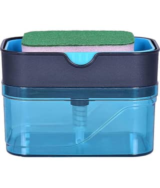 KTU - 2-in-1 Soap Dispenser for Kitchen and Sponge Holder